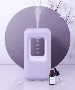 Winben Anti Gravity Levitating Water Drop Humidifier, Essential Oil Incense, 600ml Water Tank, Dual Humidification Mode, EU Plug - Purple