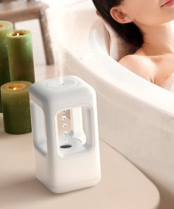 Winben Anti Gravity Levitating Water Drop Humidifier, Essential Oil Incense, 600ml Water Tank, Dual Humidification Mode, EU Plug - White -Room Winben Anti Gravity Levitating Water Drop Humidifier White 518446 2