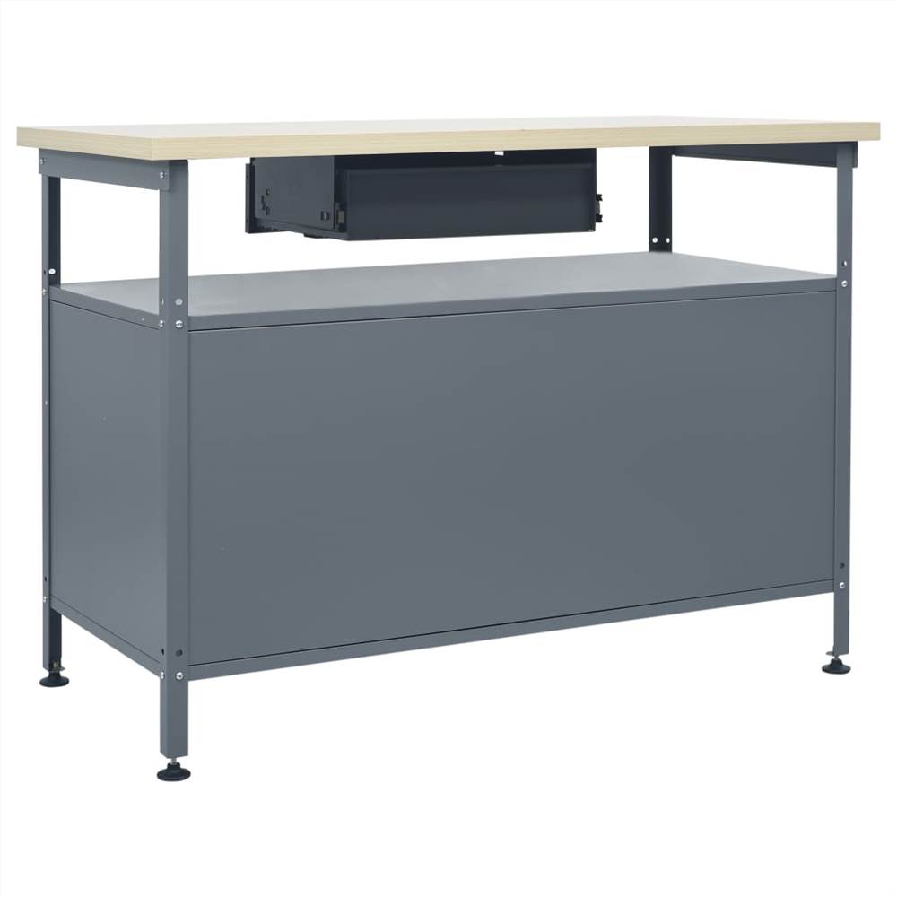 Workbench Black 120x60x85 cm Steel Workbench Black 120x60x85 Cm Steel -Room Workbench Black 120x60x85 cm Steel 451582 3