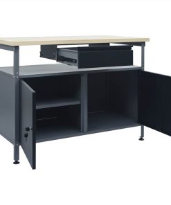 Workbench Black 120x60x85 Cm Steel 6 Workbench Black 120x60x85 Cm Steel -Room Workbench Black 120x60x85 cm Steel 451582 4