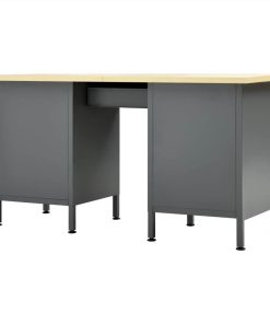 Workbench Black 160x60x85 Cm Steel -Room Workbench Black 160x60x85 cm Steel 451568 4