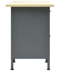 Workbench Black 160x60x85 Cm Steel