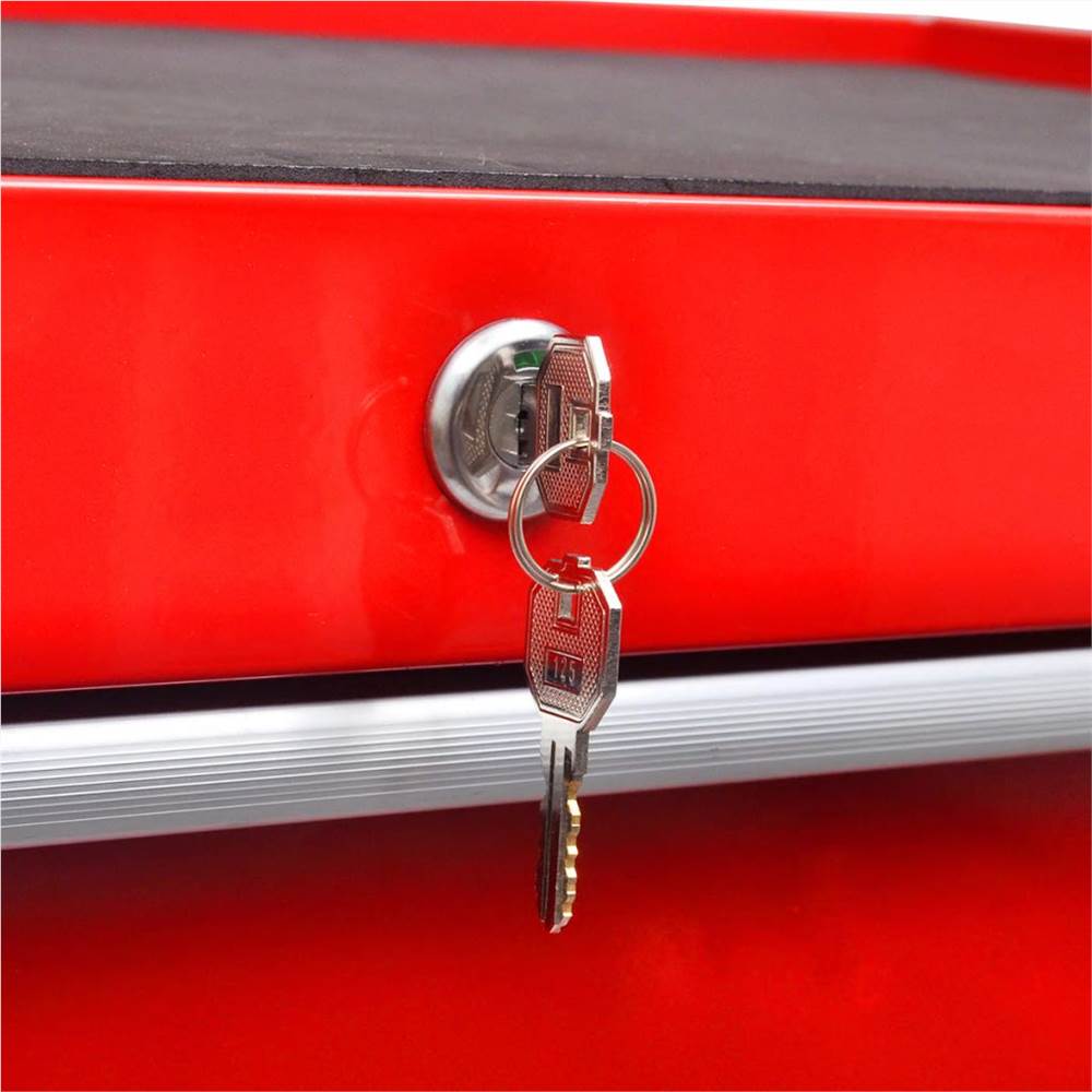 Workshop Tool Trolley 7 Drawers Red Workshop Tool Trolley 7 Drawers Red -Room Workshop Tool Trolley 7 Drawers Red 445900 1