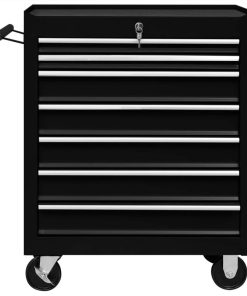 Workshop Tool Trolley With 7 Drawers Black -Room Workshop Tool Trolley with 7 Drawers Black 448911 3