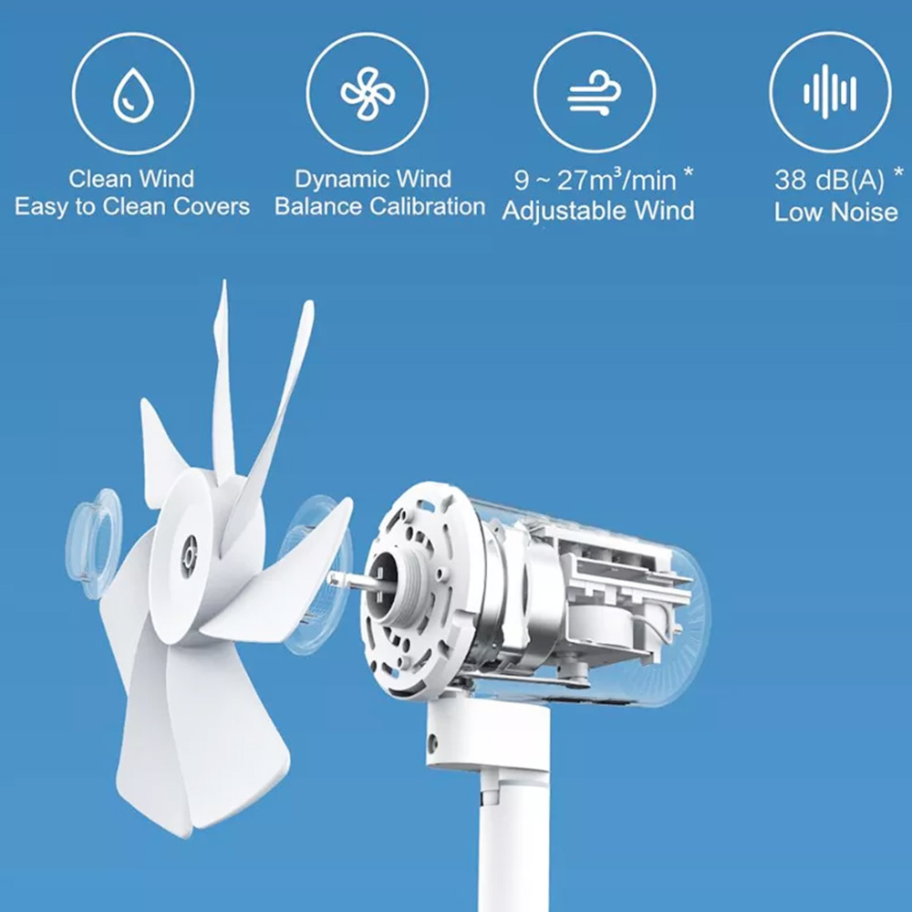 Xiaomi Mi Smart Standing Fan 2 Lite, 38W Air Cooling Pedestal Fan, Height Adjustable Summer Cooling Machine APP Control Xiaomi Mi Smart Standing Fan 2 Lite, 38W Air Cooling Pedestal Fan, Height Adjustable Summer Cooling Machine APP Control -Room Xiaomi Mi Smart Standing Fan 2 Lite 501675 3