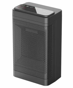 YND-1200D 1500W Desktop Mini Electric Heater, PTC Ceramic Space Heater, Remote Control, Touch Screen, 3-Gear Adjustment - UK Plug