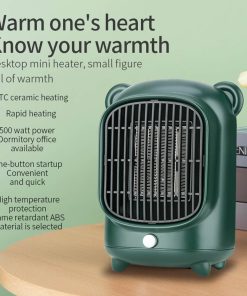 YND-500 500W Desktop Mini Electric Heater, PTC Ceramic Flame Retardant Portable Space Heater, Low Noise - UK Plug -Room YND 500 500W Desktop Mini Electric Heater UK Plug 511969 2