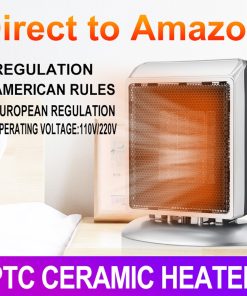 YND-900 900W Desktop Vertical Electric Heater, PTC Ceramic Flame Retardant Space Heater, 2-Gear Adjustment - EU Plug -Room YND 900 900W Desktop Vertical Electric Heater EU Plug 512223 2
