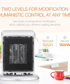 YND-900 900W Desktop Vertical Electric Heater, PTC Ceramic Flame Retardant Space Heater, 2-Gear Adjustment - EU Plug -Room YND 900 900W Desktop Vertical Electric Heater EU Plug 512223 4