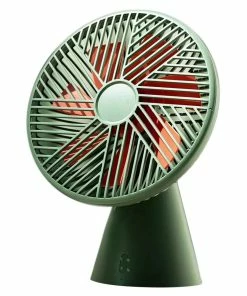 Xiaomi Youpin SOTHING Desktop Fan Super Wind Mute Circulating Air Fan 3 Speed Wind 90º Stepless Adjustment Portable Cooling Fan 4000mAh Large Battery Capacity - Green