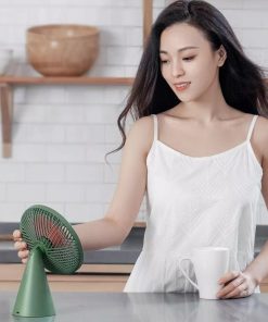 Xiaomi Youpin SOTHING Desktop Fan Super Wind Mute Circulating Air Fan 3 Speed Wind 90º Stepless Adjustment Portable Cooling Fan 4000mAh Large Battery Capacity - Green -Room YOUPIN SOTHING Desktop Fan 907552