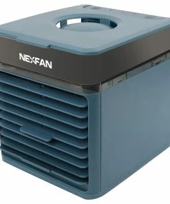 NexFan Portable Handheld Multifunctional Fast Cooling Air Conditioning Fan Purifying Air Eliminate Odor Three Modes USB Charging UV Version For Office Home - Blue