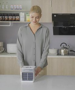 NexFan Portable Handheld Multifunctional Fast Cooling Air Conditioning Fan Purifying Air Eliminate Odor Three Modes USB Charging UV Version For Office Home - White -Room nexfan portable handheld multifunctional air conditioning fan white 1588901672913