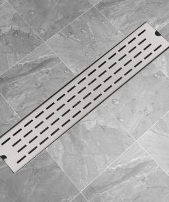 VidaXL Linear Shower Drain Line 630x140 Mm Stainless Steel
