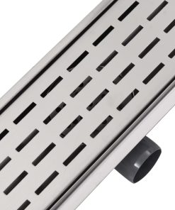 VidaXL Linear Shower Drain Line 630x140 Mm Stainless Steel 7 VidaXL Linear Shower Drain Line 630x140 Mm Stainless Steel -Room vidaXL Linear Shower Drain Line 630x140 mm Stainless Steel 427127 5